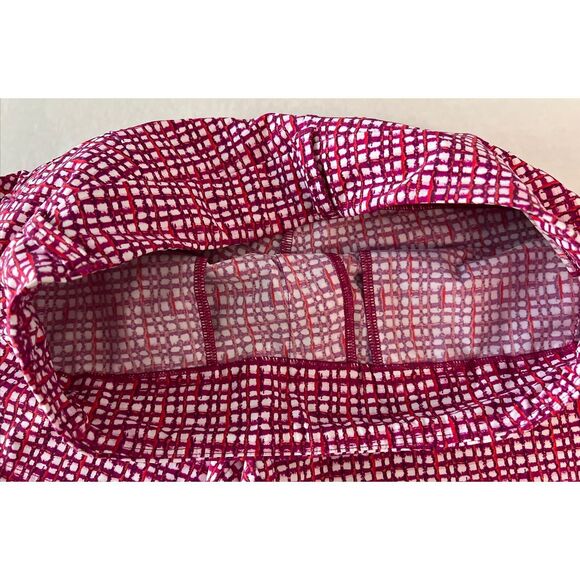 SPANX Sunshine Shorts Sz S Hibiscus Gingham 4” Pull On Functional Front Pockets - Picture 8 of 12